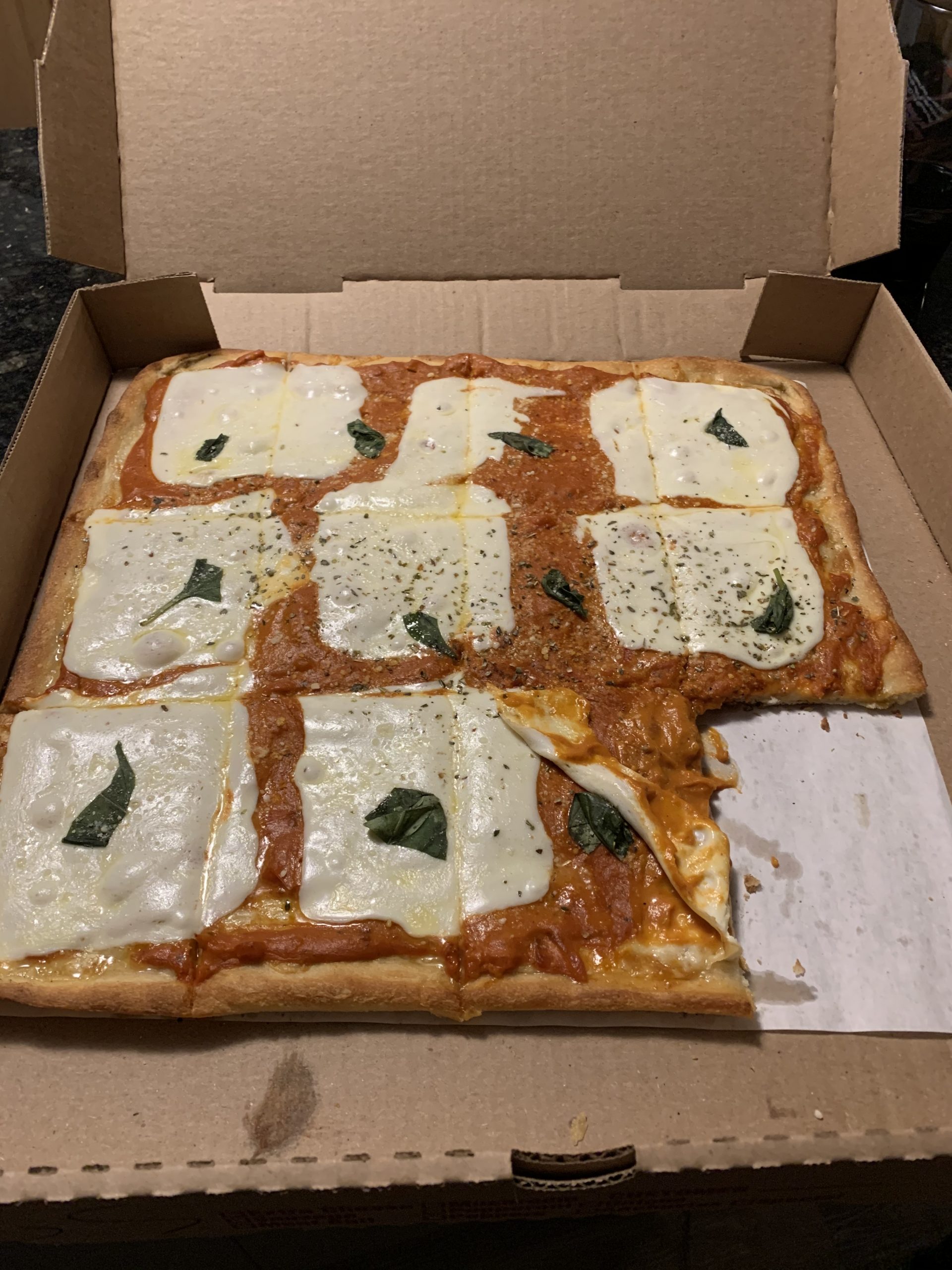 The Grandpa Pie from Palermo’s Pizza in Phoenixville PA