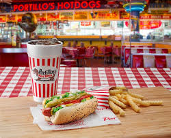 Tasting Chicago Wieners at Portillo's Tampa Florida