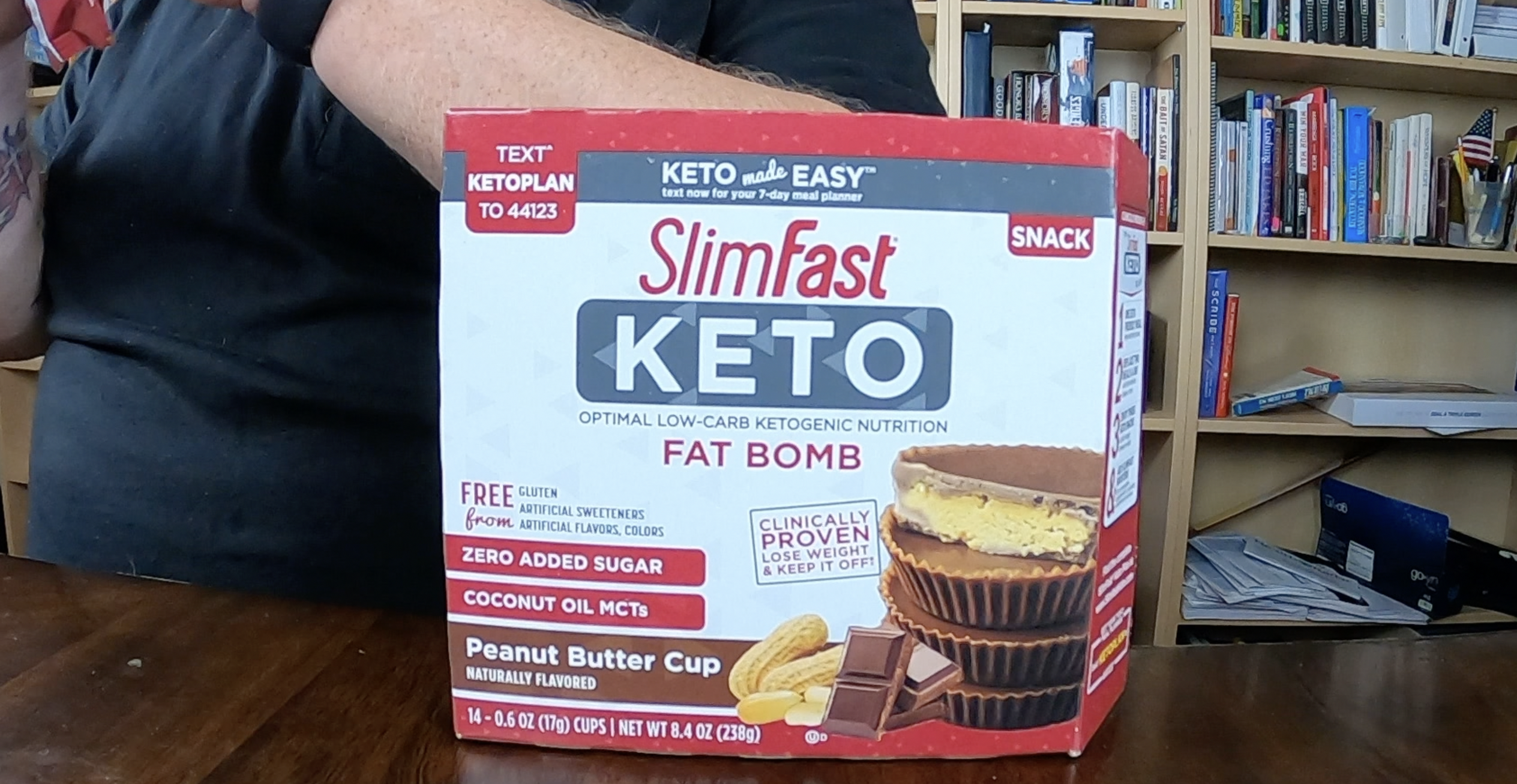 SlimFast Keto Fat Bomb Snacks Peanut Butter Cup Review