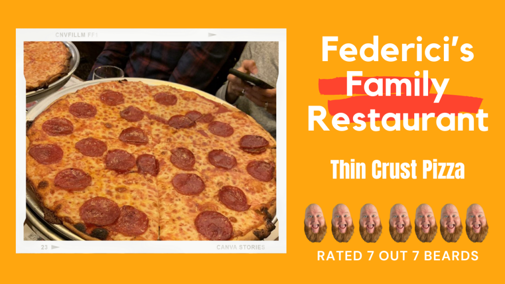 Federici’s Family Restaurant Freehold NJ Pizza Review with the Beard